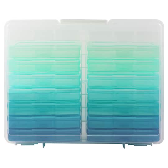 8 Pack: Blue Ombre Photo &#x26; Craft Keeper by Simply Tidy&#xAE;